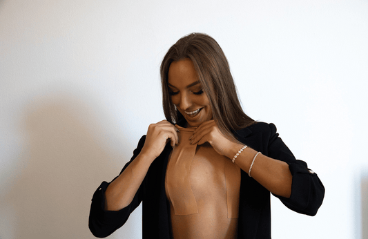 Boob tape gebruiken