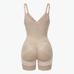 Korrigierender Bodysuit mit Eingebautem BH, Haken und Reißverschluss