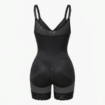 Korrigierender Bodysuit mit Eingebautem BH, Haken und Reißverschluss