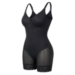 Korrigierender Bodysuit mit Eingebautem BH, Haken und Reißverschluss