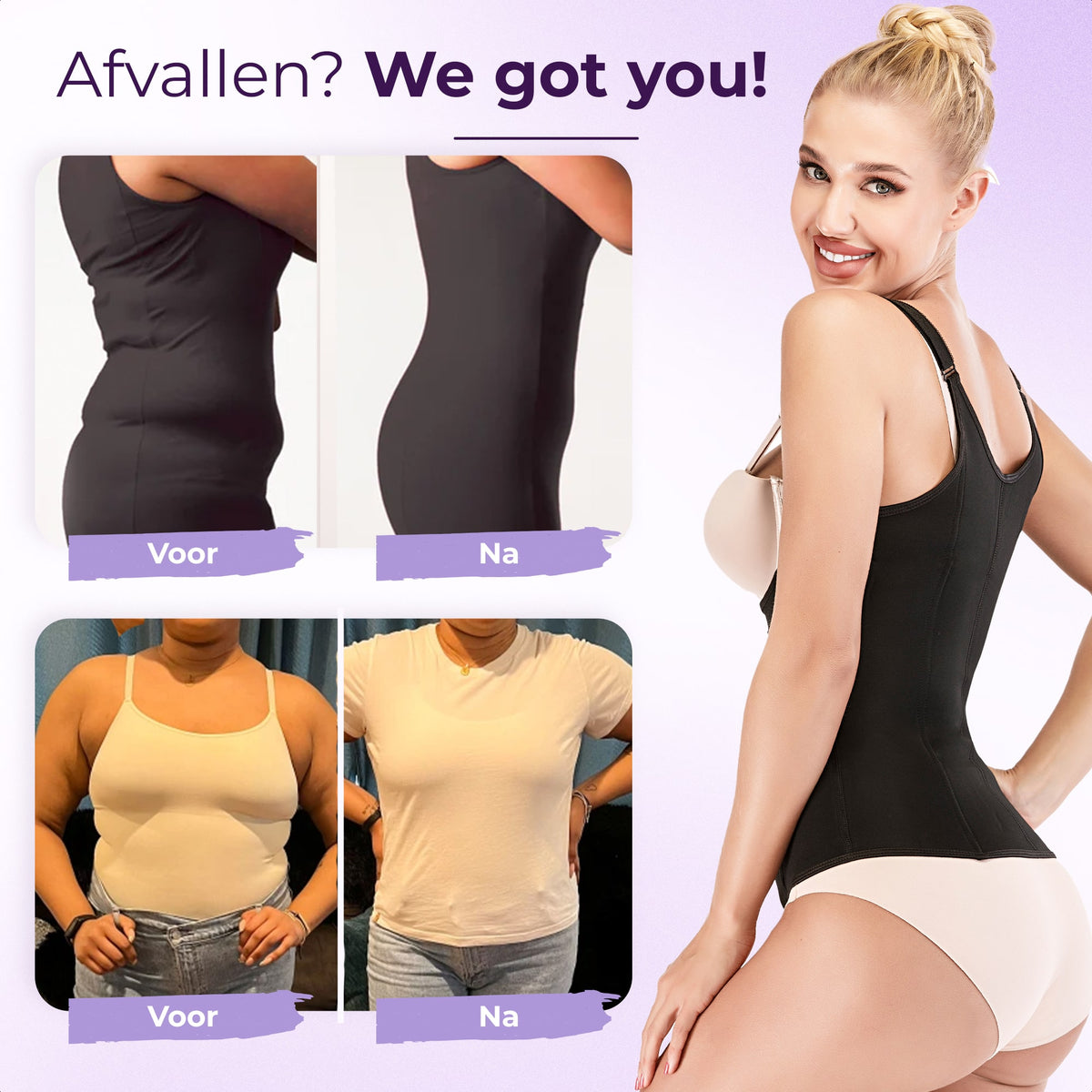 Direct een slanke taille