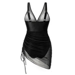 Korrigierendes Badeanzugkleid mit Mesh-Rock