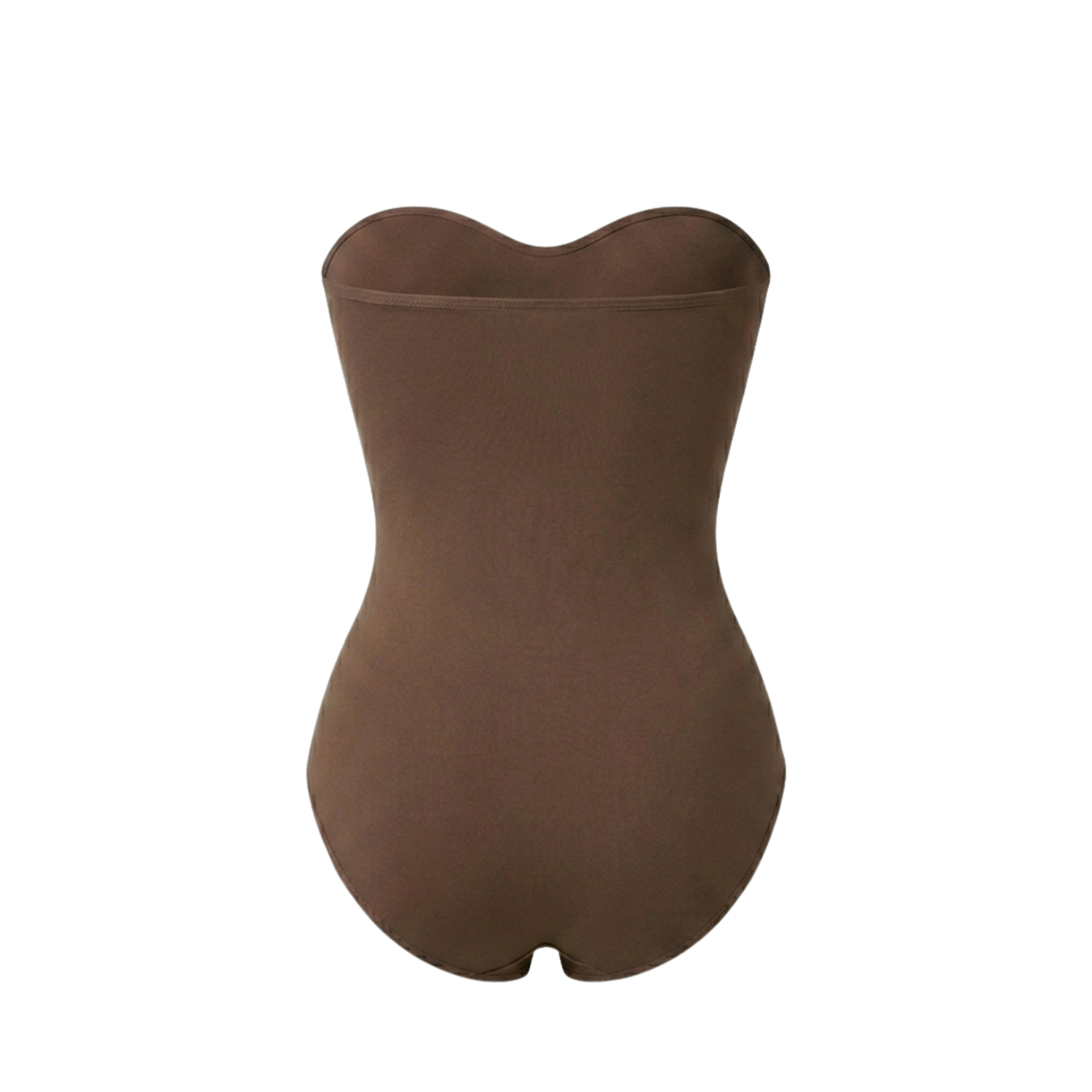 Korrigierender, nahtloser, trägerloser Body mit Slip