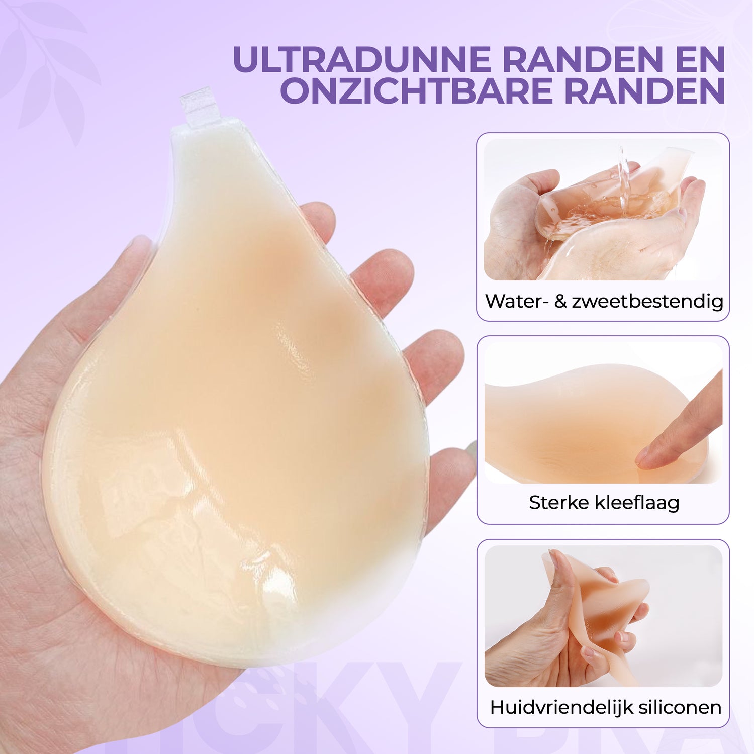 Silikon Klebe BH mit Push-up