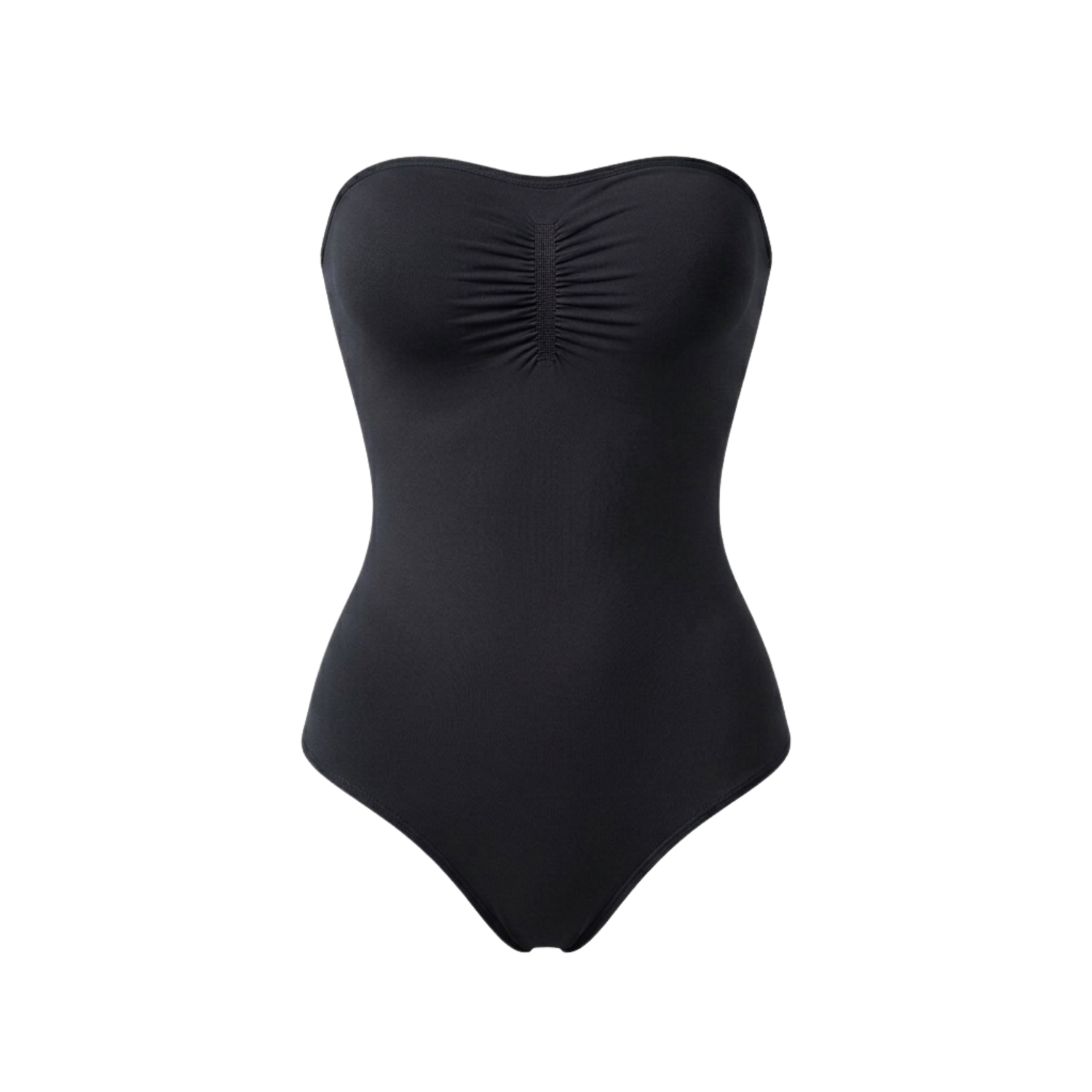 Korrigierender, nahtloser, trägerloser Body mit Slip
