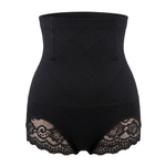 Korrigierende High-Waist-Slips mit Spitze