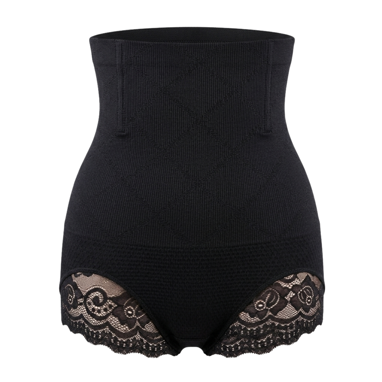 Korrigierende High-Waist-Slips mit Spitze