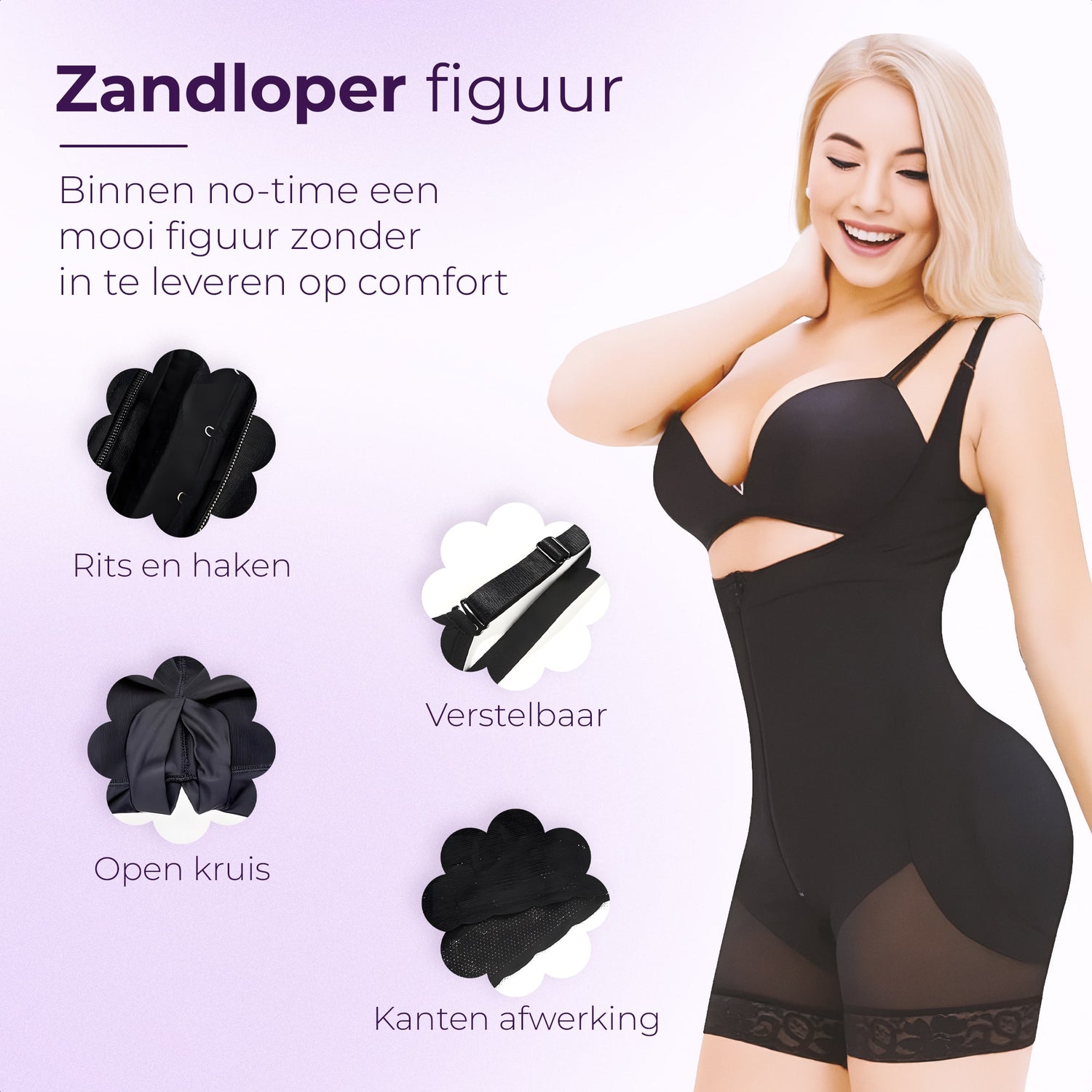 shapewear zandloper figuur