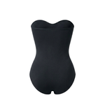 Korrigierender, nahtloser, trägerloser Body mit Slip