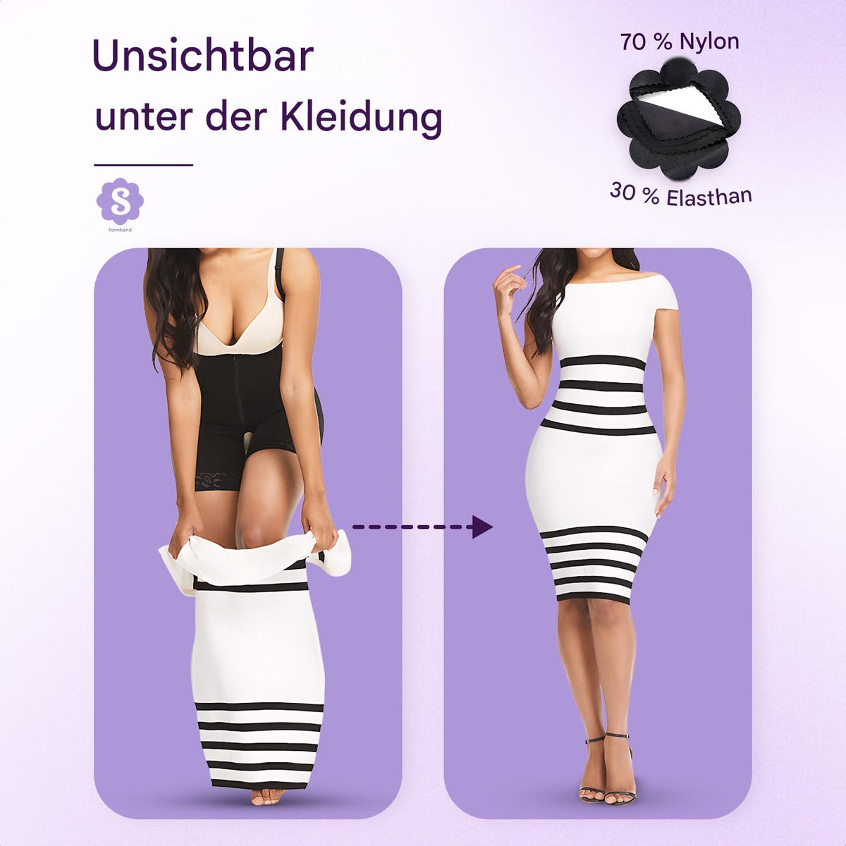 Unsichtbarer Shapewear-Bodysuit