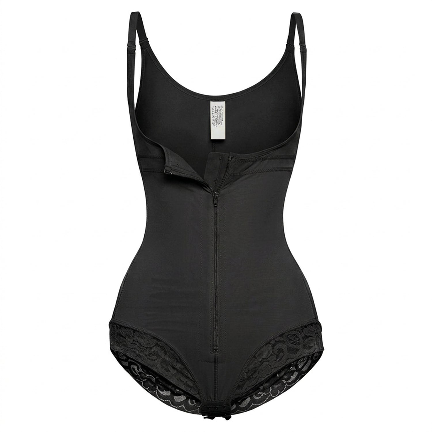 Korrigierender Shapewear-Bodysuit mit Haken und Reißverschluss – Slip