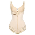 Korrigierender Shapewear-Bodysuit mit Haken und Reißverschluss – Slip