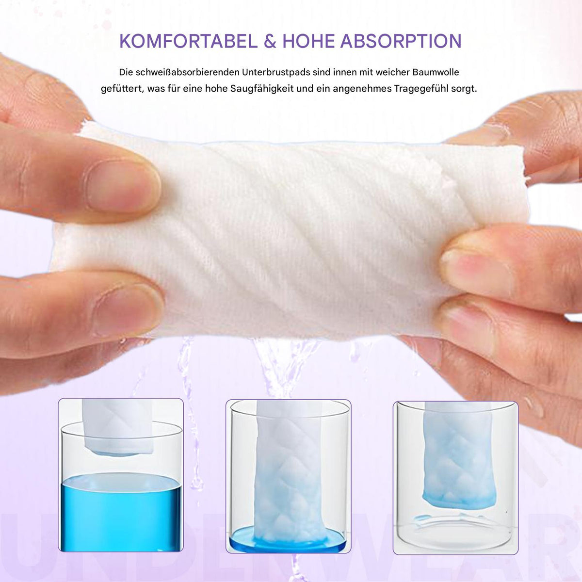 Hohe Absorption und weiches Baumwollmaterial