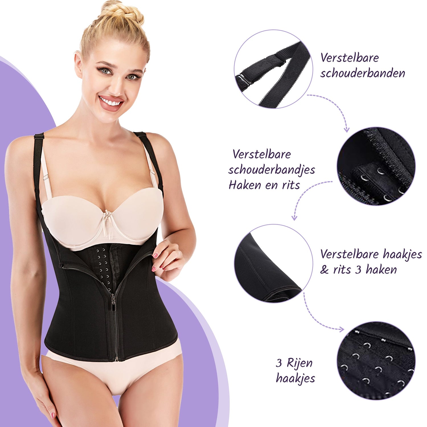 Waist trainer met bandjes