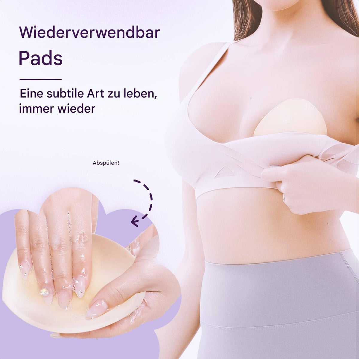 Wiederverwendbare BH-Einlage