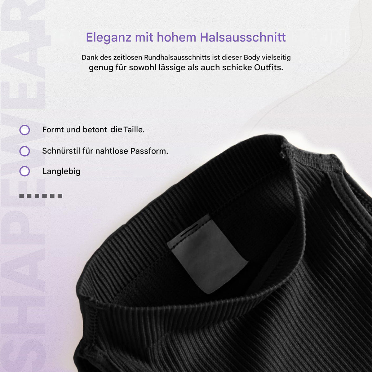 Eleganter hoher Ausschnitt