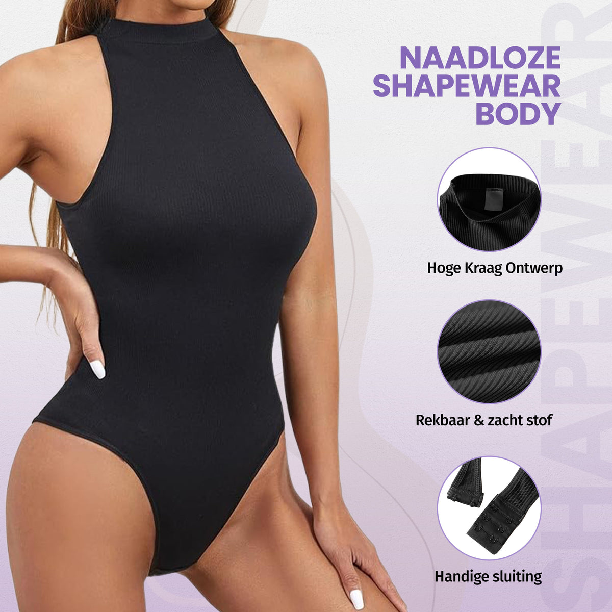 Elegant hoge halslijn