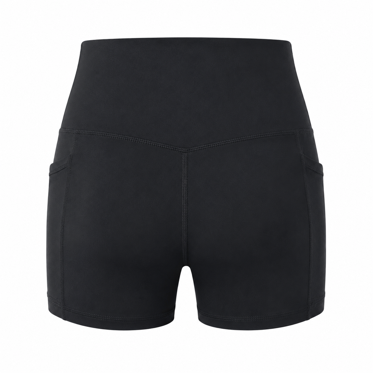 High Waist Sportshorts mit Handytasche