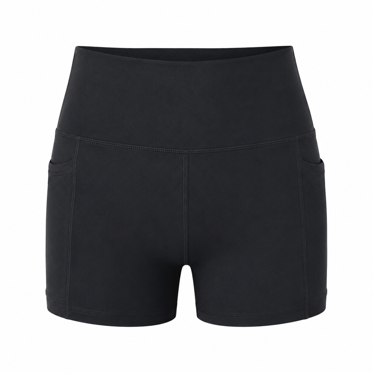 High Waist Sportshorts mit Handytasche