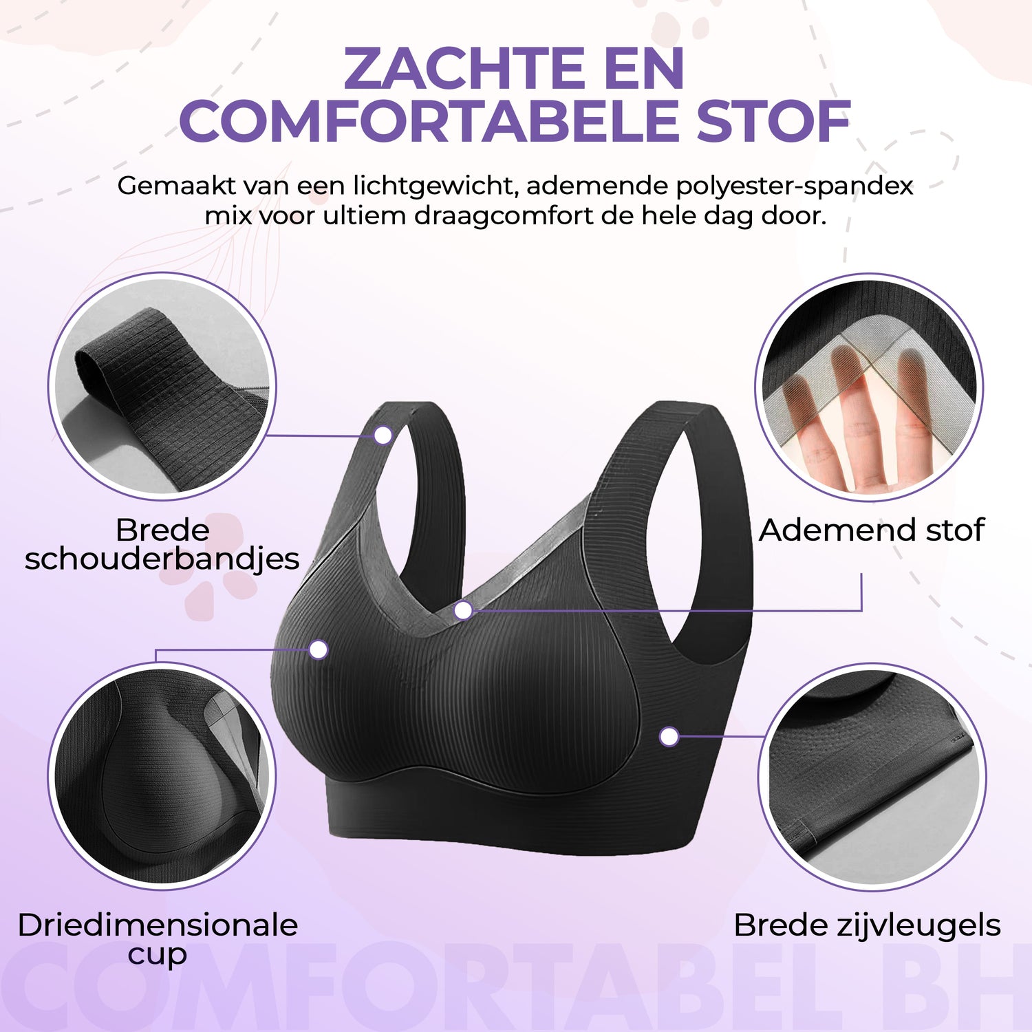 Naadloze Bh met push up