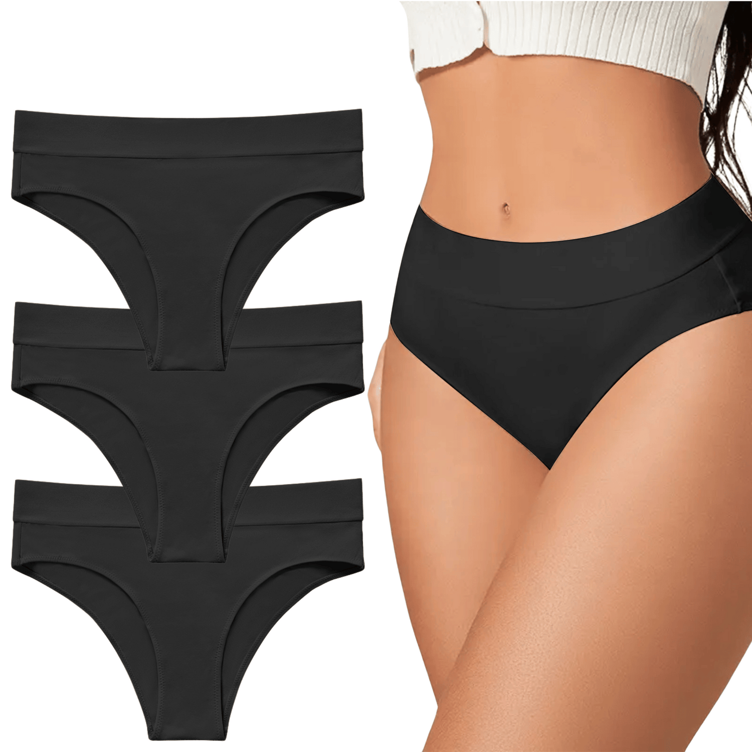 Baumwoll-Komfort-Slip - Set von 3