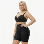 Korrigierende High-Waist-Shorts mit langen Beinlängen – Nahtlos