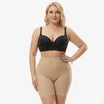 Korrigierende High-Waist-Shorts mit langen Beinlängen – Nahtlos