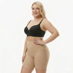 Korrigierende High-Waist-Shorts mit langen Beinlängen – Nahtlos