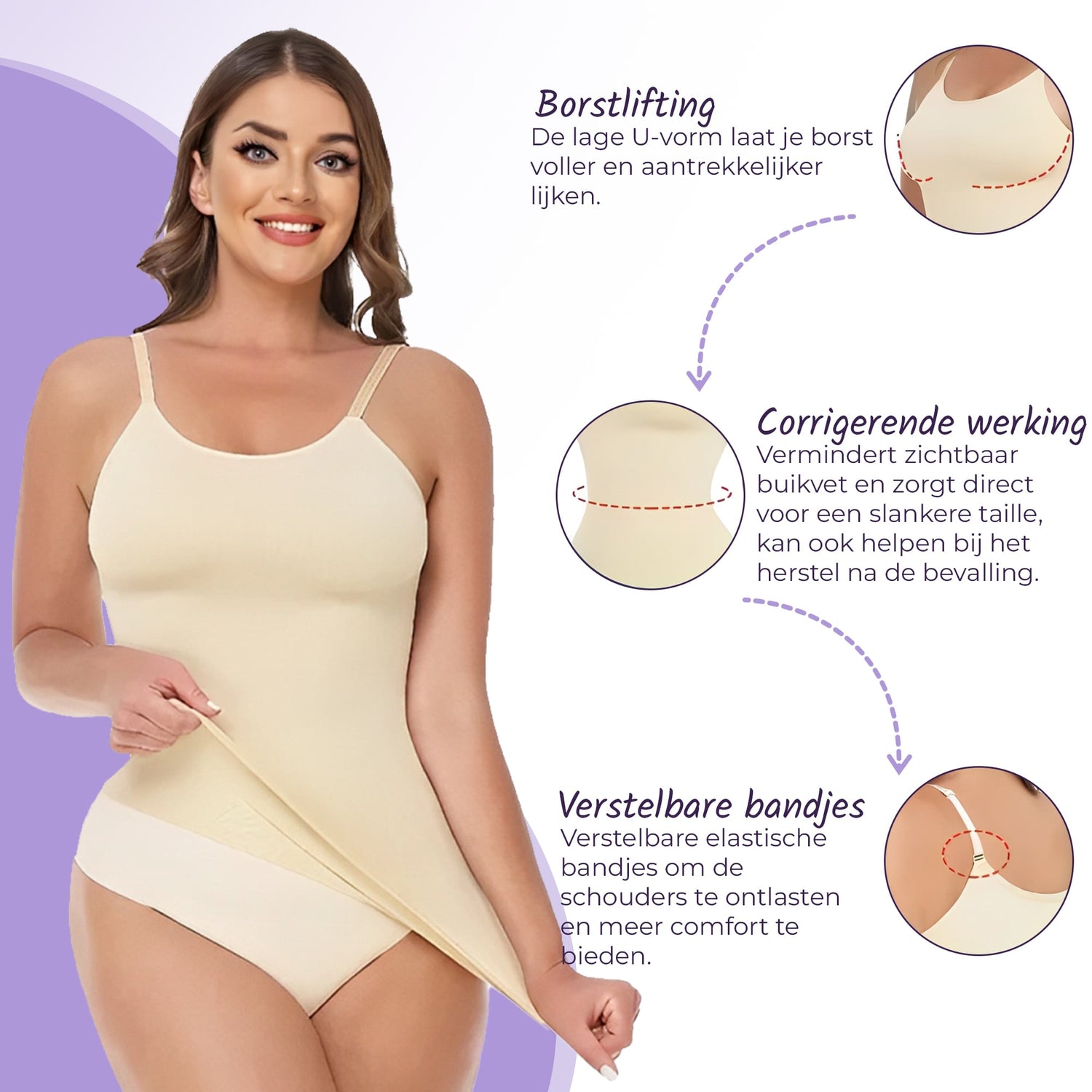 Corrigerend Topje met Verstelbare Bandjes