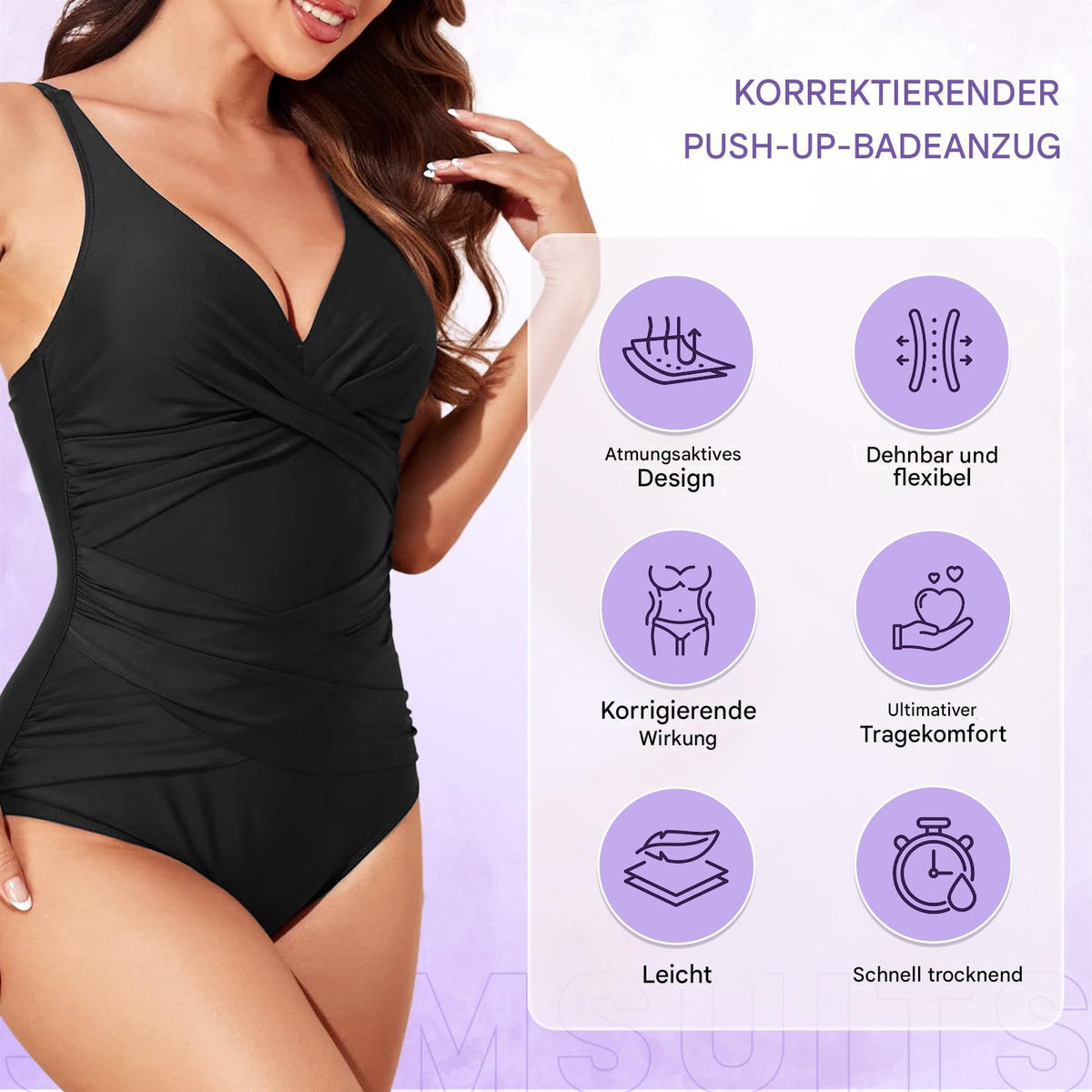 Formgebend und komfortabel mit Push-up-Effekt