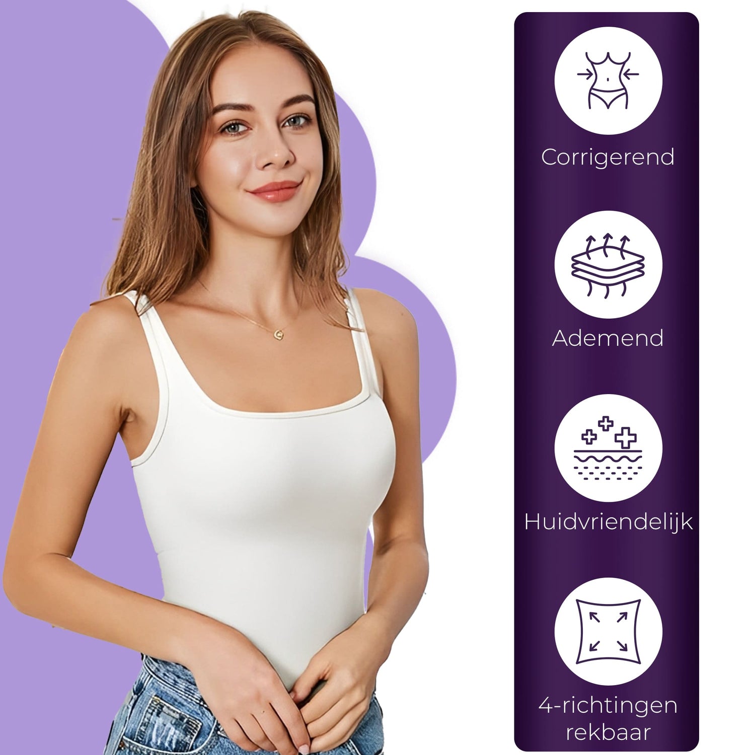 Corrigerend topje Wit