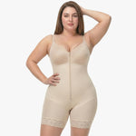 Korrigierender Bodysuit mit Eingebautem BH, Haken und Reißverschluss