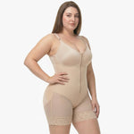 Korrigierender Bodysuit mit Eingebautem BH, Haken und Reißverschluss