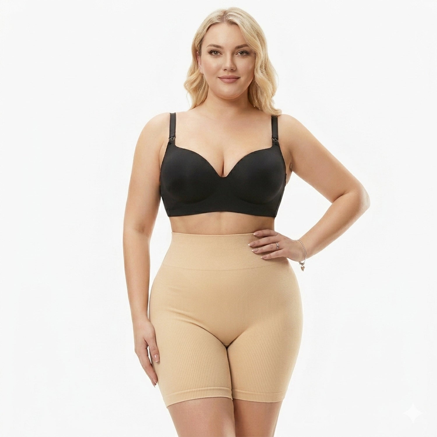 Korrigierende High-Waist Lift-Shorts