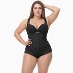 Korrigierender Shapewear-Bodysuit mit Haken und Reißverschluss – Slip