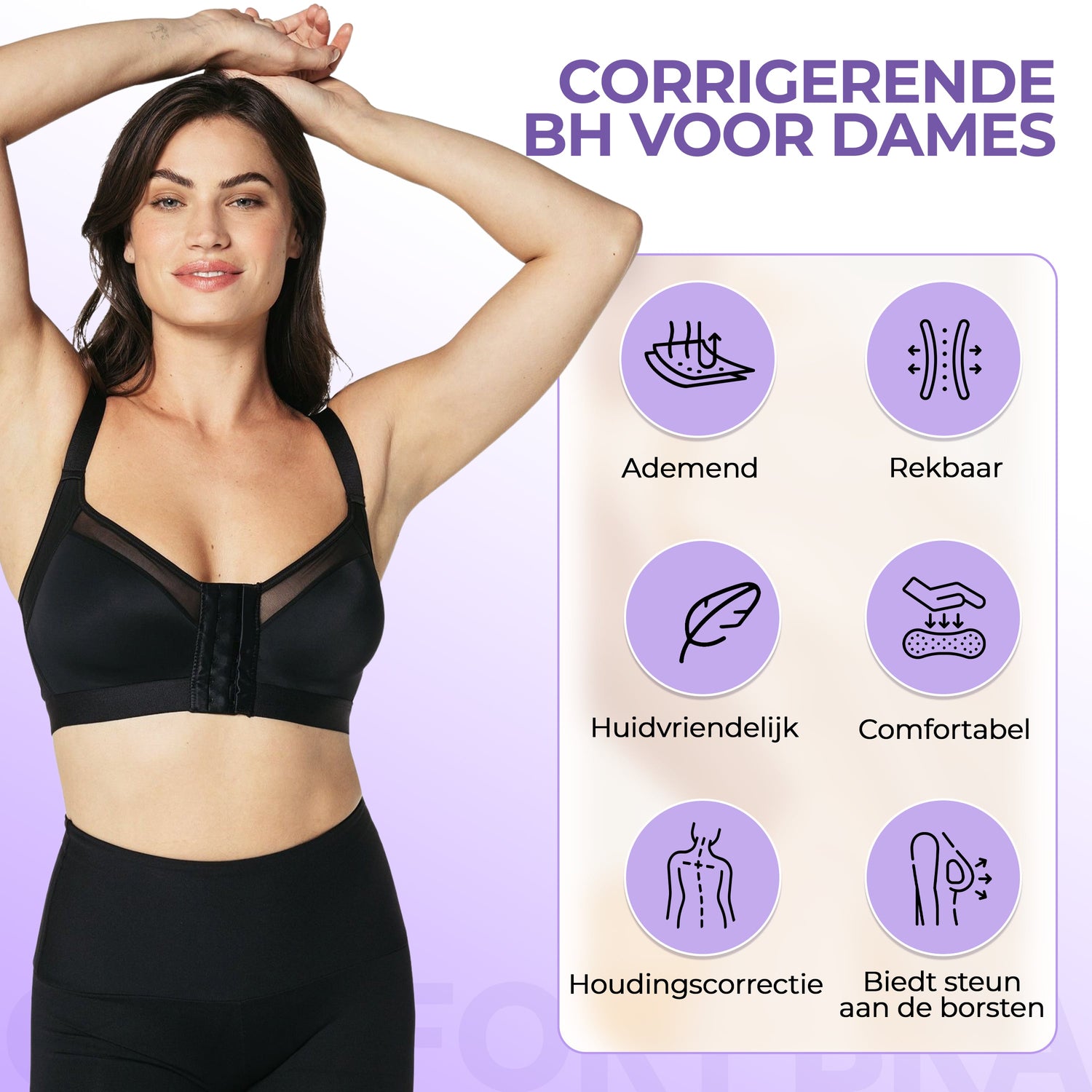 Corrigerende voorsluiting bh