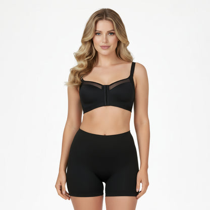Corrigerende bh met voorsluiting zwart