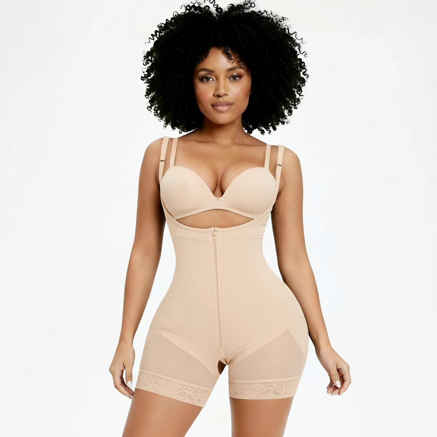 Corrigerende bodysuit beige
