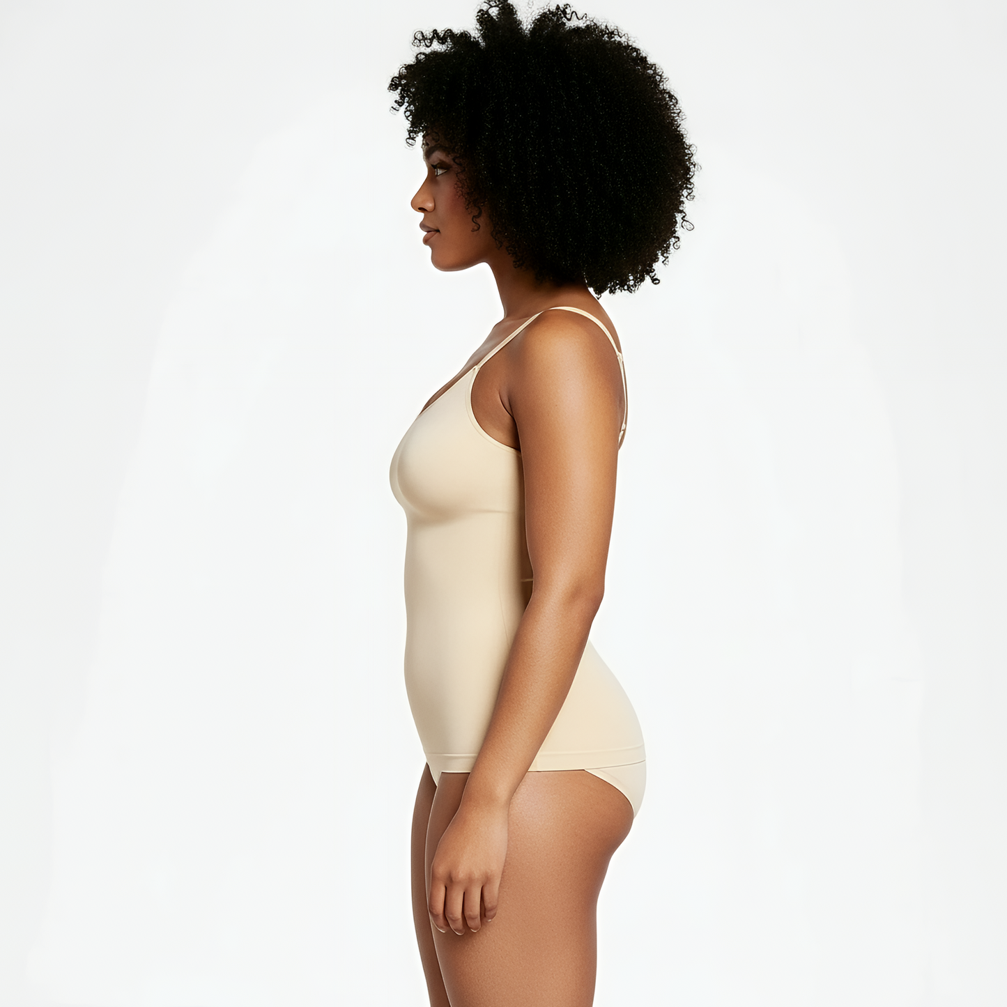 Corrigerend hemd voor dames beige