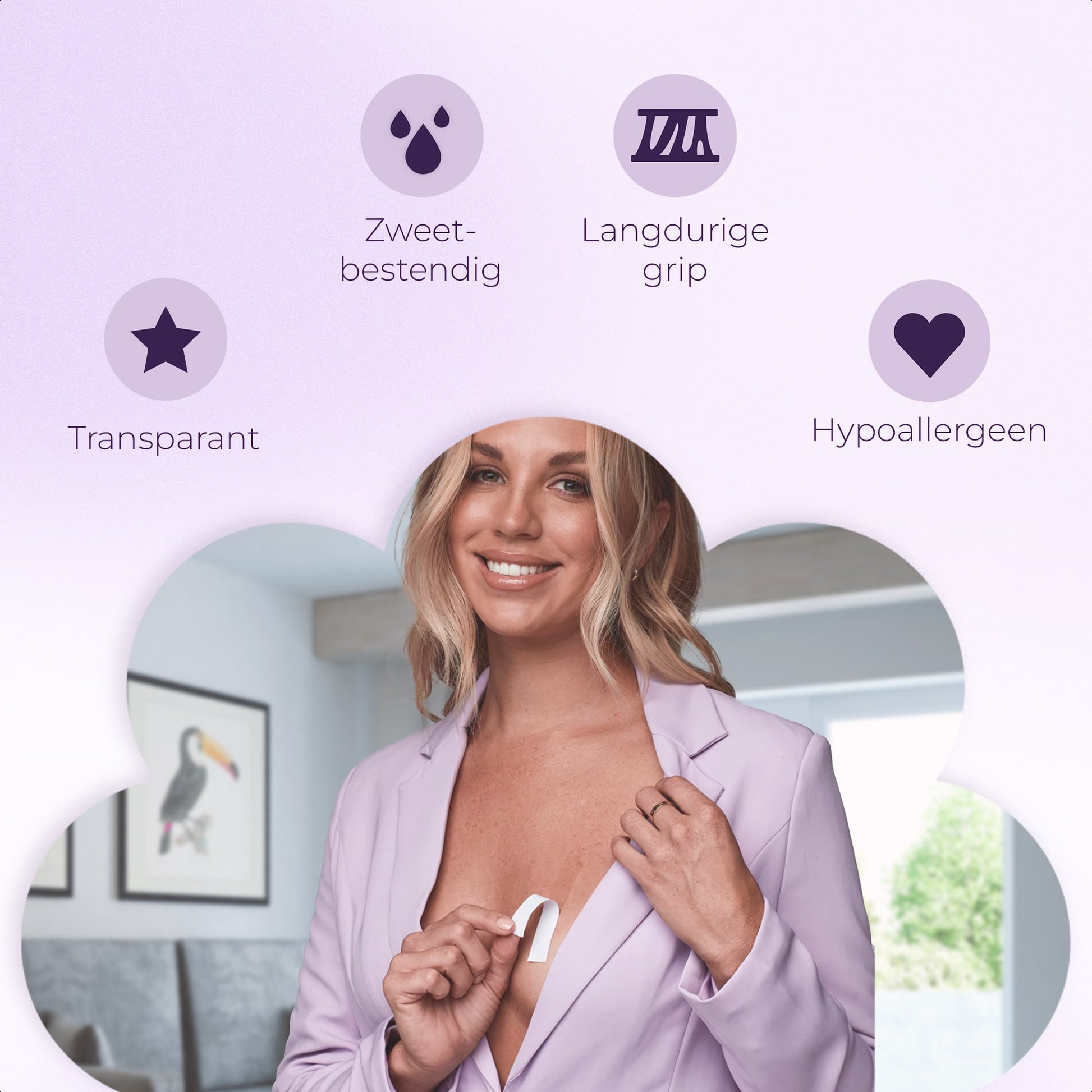 dubbelzijdige kledingtape