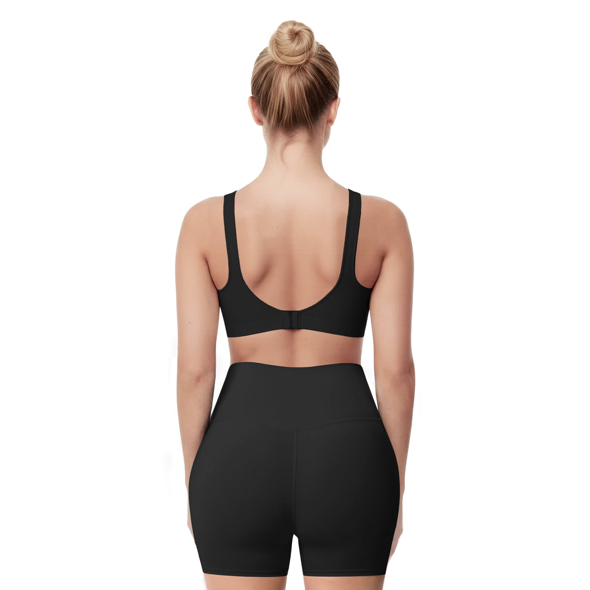 High Waist Sportshorts mit Handytasche