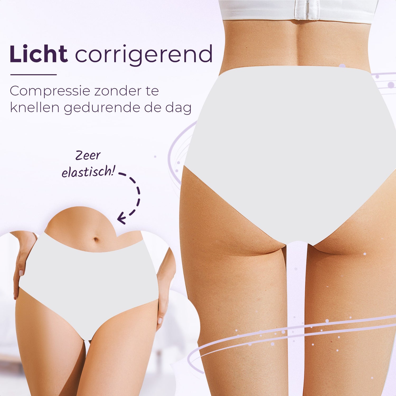 Naadloze high waist slip