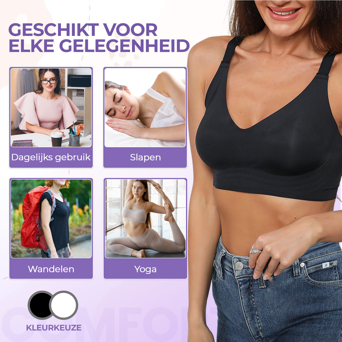 Zacht, Ademend en Met Uitneembare Pads