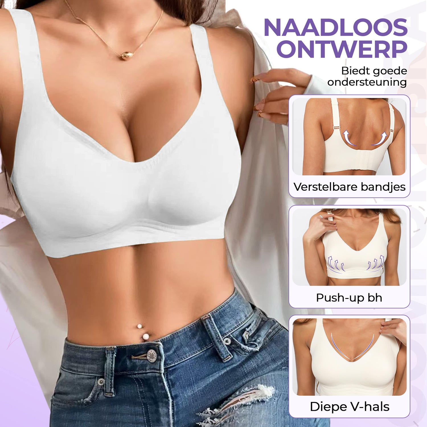 naadloze push up bh