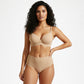 Naadloze highwaist slip beige
