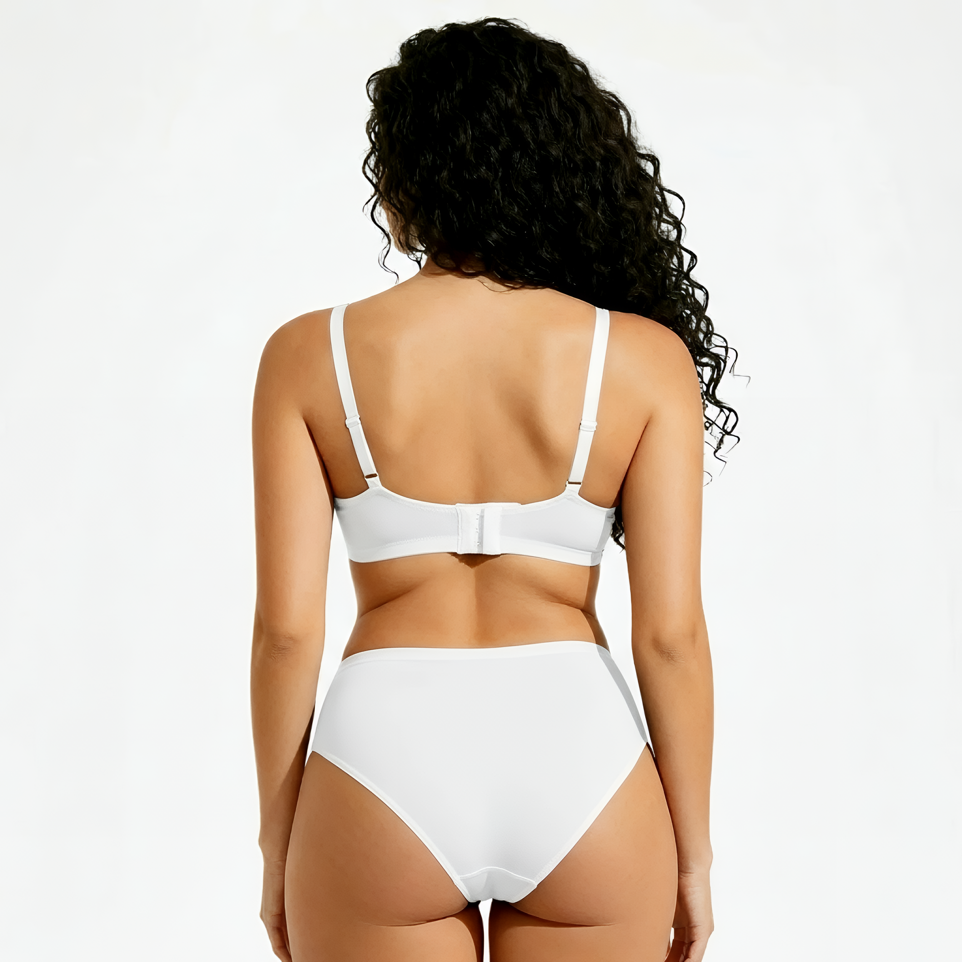 Naadloze highwaist slip wit