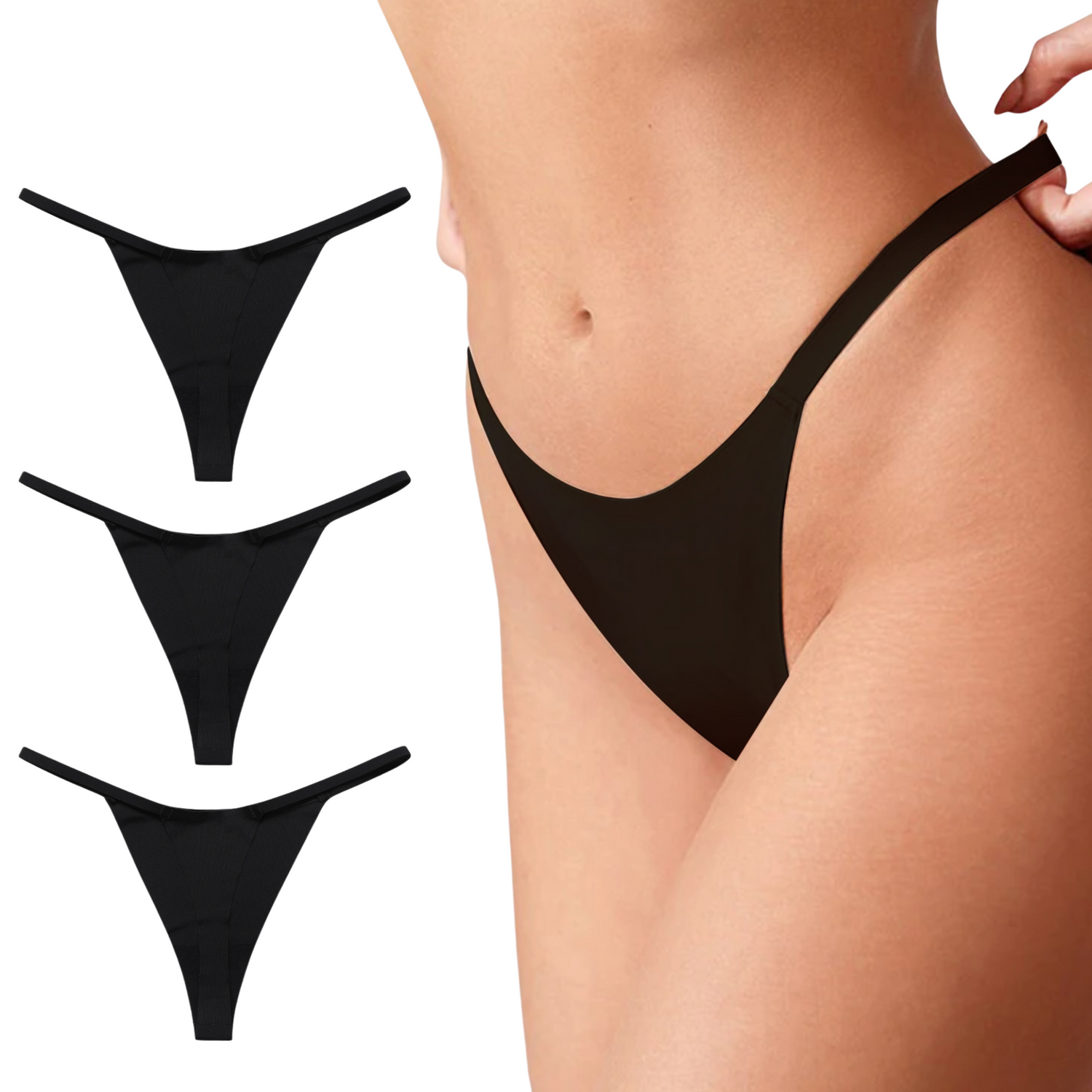 Naadloze Thong String - Set van 3