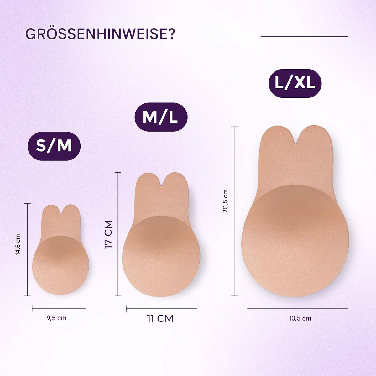 Passend für jede Körbchengröße
