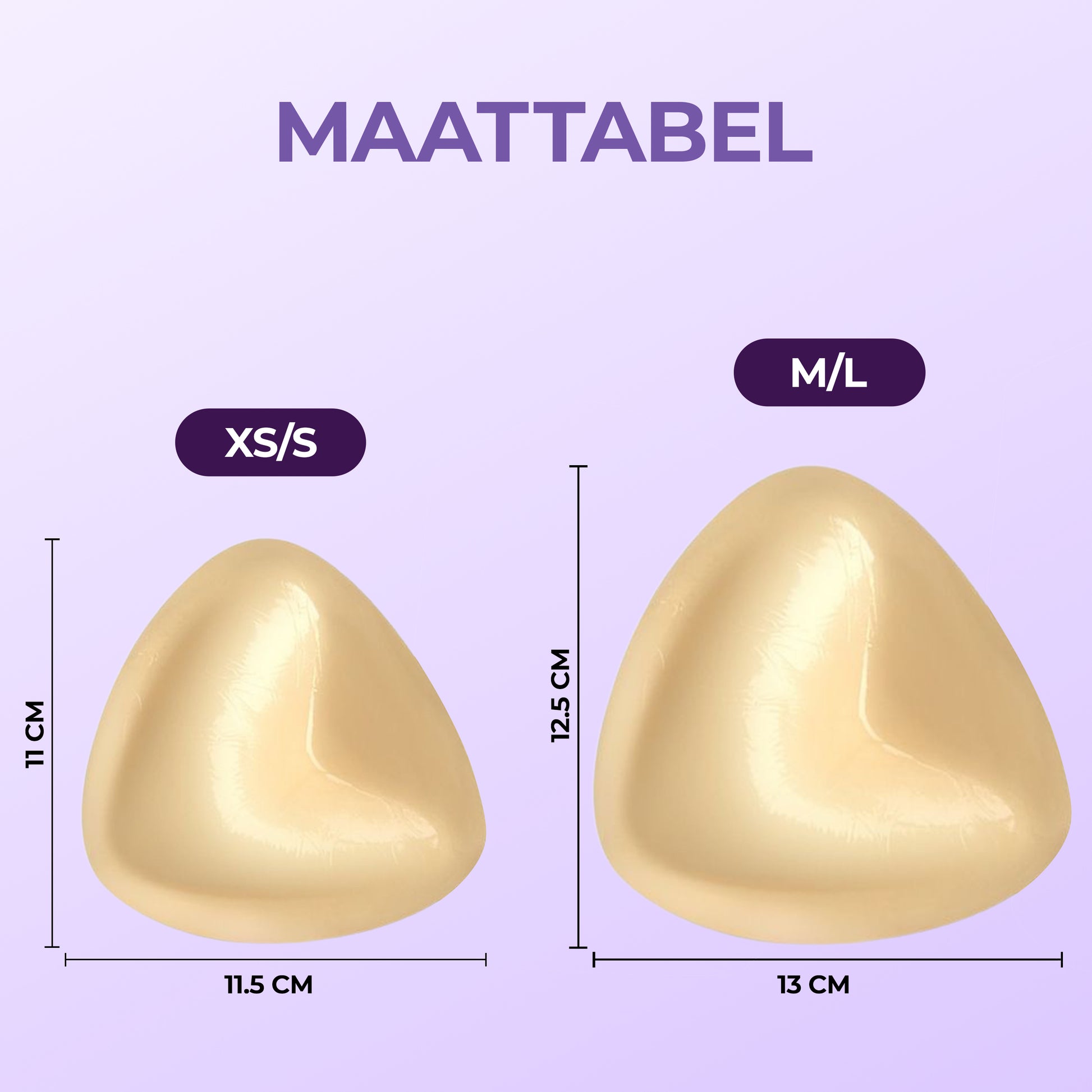 Push up bh vulling sticky pads