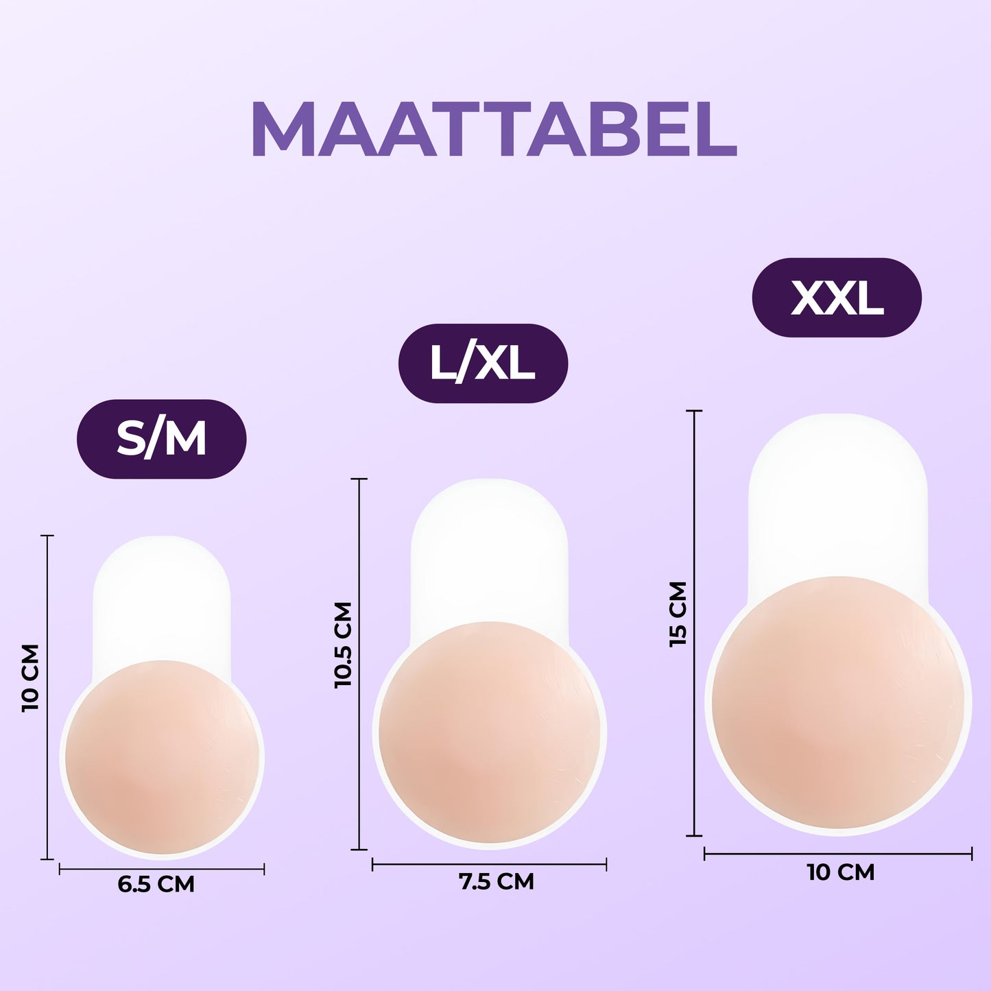 Push up tepelplakkers